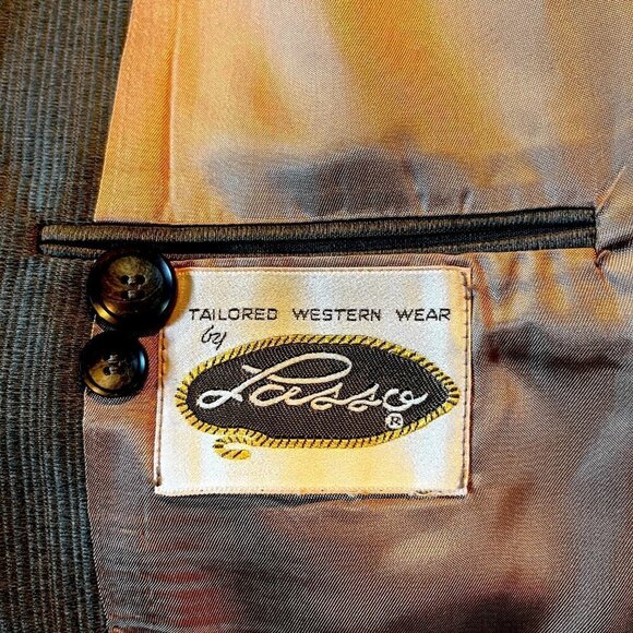 Vintage Tailored Western Wear by Lasso Las Vegas Sport Coat- NWOT -Size 42 Long - Picture 9 of 11